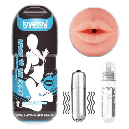 Sex In A Can Mouth Stamina Tunnel - Vibrating ~ 10-3600509-02