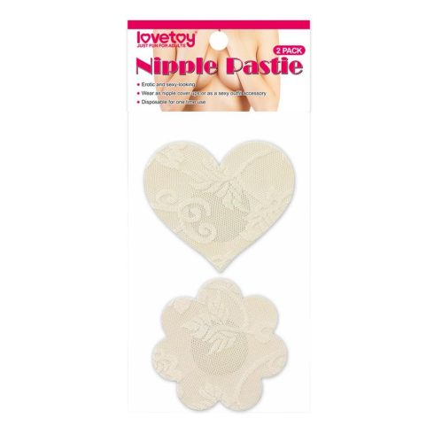 Lace Heart and Flower Nipple Pasties (2 Pack) ~ 10-LV763006