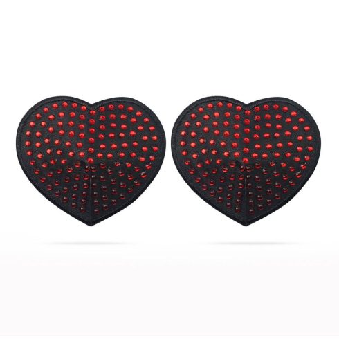 Reusable Red Diamond Heart Nipple Pasties ~ 10-LV763009
