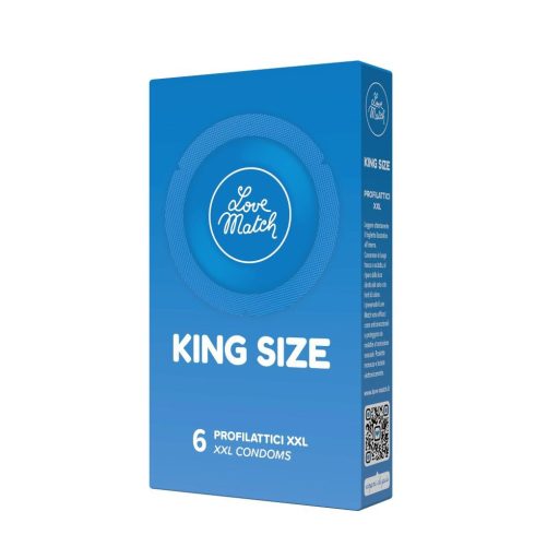 Love Match King Size XXL latex condoms 6 pack 10173