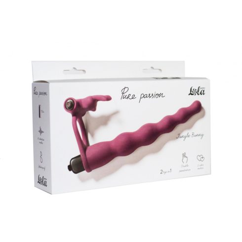 Strap-on Pure Passion Bunny Wine red 1202-02lola