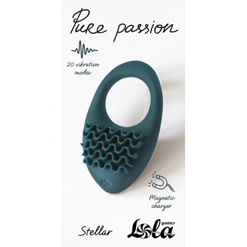 Rechargeable Vibro cockring Pure Passion Stellar Green 1501-03lola