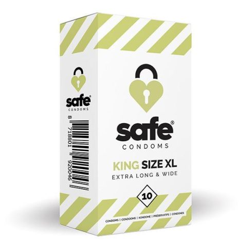 SAFE - condoms King Size XL Extra Long & Wide (10 pcs) ~ 16-25154