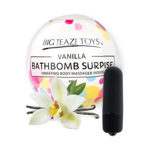 Big Teaze Toys - Bath Bomb Surprise with Vibrating Body Massager Vanilla ~ 16-29023