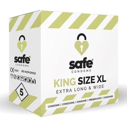 SAFE - condoms King Size XL Extra Long & Wide (5 pcs) ~ 16-29941