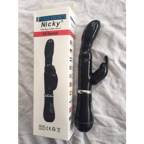 Nicky black 14 speed g spot vibrating 22 cm 20-BR05-BLACK