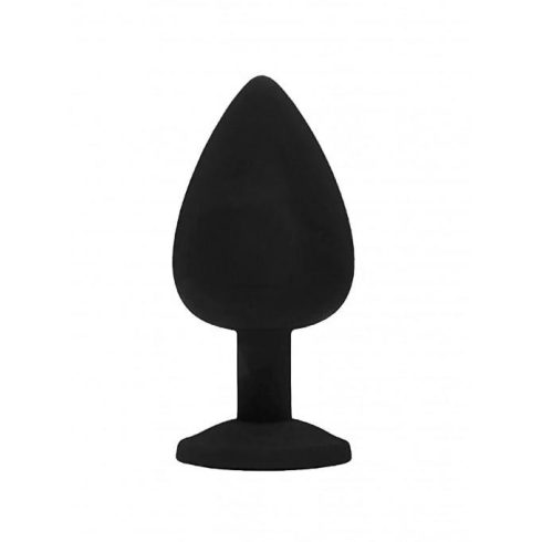 Diamond king medium black with black stone 8 x 3,5 cm / 3,1 x 1,36 inch ~ 20-BR135M-BLACK-WITHH-BLACK-STONE