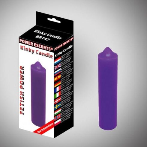 Kinky candle purple low temperature candle 20 cm 20-BR147-PURPLE