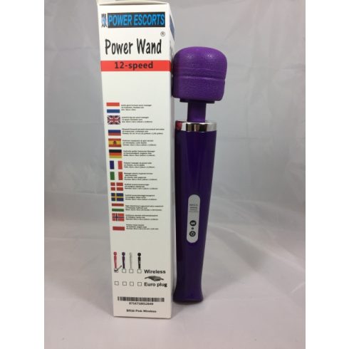 Powerwand  purple eu plug big size wand massager ~ 20-BR16-WIRED-PURPLE