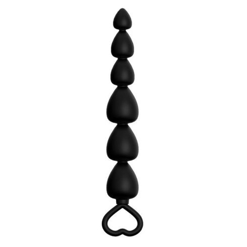 Power Escorts Anal Beads Runner Silicone Black BR188 20-BR188