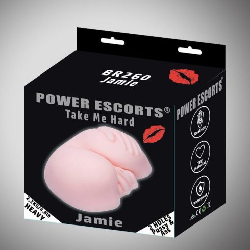 Take Me Hard Jamie-Pussy & Ass Masturbator 2,2kg Flesh ~ 20-BR260
