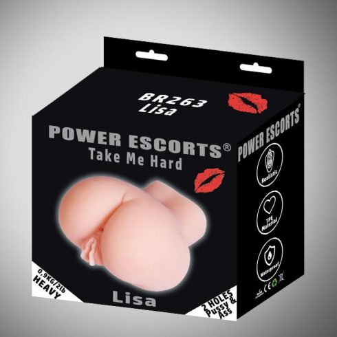 Take Me Hard Lisa-Pussy & Ass Masturbator 900gr Flesh ~ 20-BR263