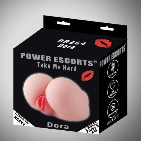 Take Me Hard Dora-Pussy & Ass Masturbator 1,1kg Flesh ~ 20-BR264