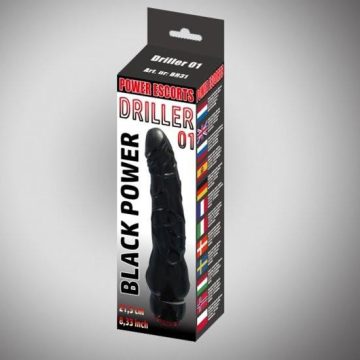 Driller 01 black 21,5 cm realistic vibrating 20-BR31-BLACK