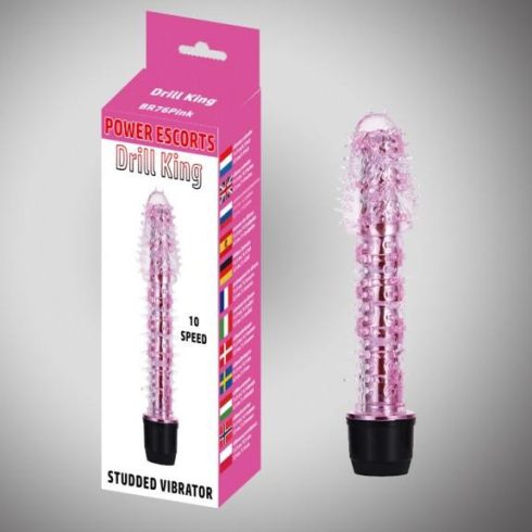 Drill king pink vibrating 10 speed 20-BR76-PINK