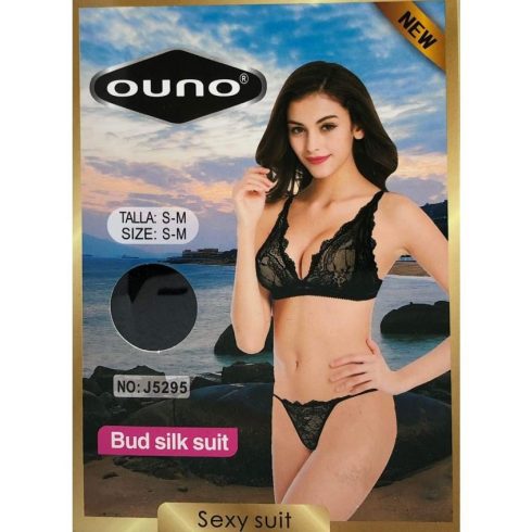Ouno-Sexy Lingerie Set 2 parts-L/XL-Black ~ 20-J5295BLACK-L-XL