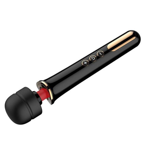 Vibrator Wand Massager Super Powerful 10 Function USB Black 22-00012