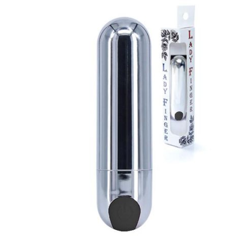 Strong Bullet Vibrator Silver/Black USB 10 Function 22-00033