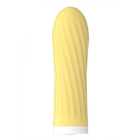 Rechargeable Silicone Touch Vibrator USB 10 Functions - Yellow 22-00043