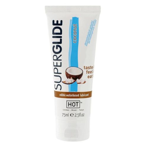 HOT Superglide COCONUT- 75ml edible lubricant waterbased 3-44116