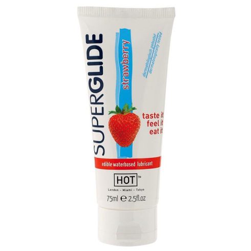 HOT Superglide STRAWBERRY- 75ml edible lubricant waterbased 3-44119
