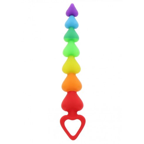 Rainbow Heart Beads ~ 30-10276-X-RAINBOW