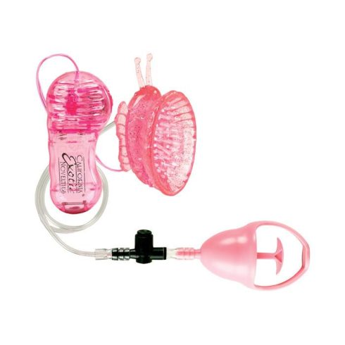BUTTERFLY CLITORAL PUMP ~ 30-12411-X-PINK