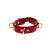D-Ring Collar Deluxe ~ 30-17153-X-RED