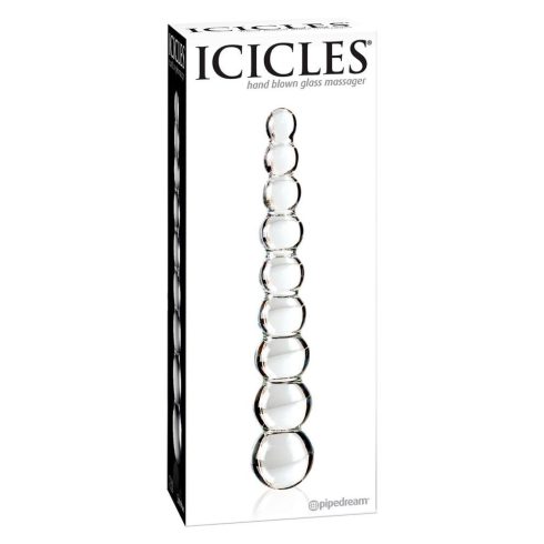 ICICLES NO 2 - HAND BLOWN MASSAGER ~ 30-21062-X-TRANSPA