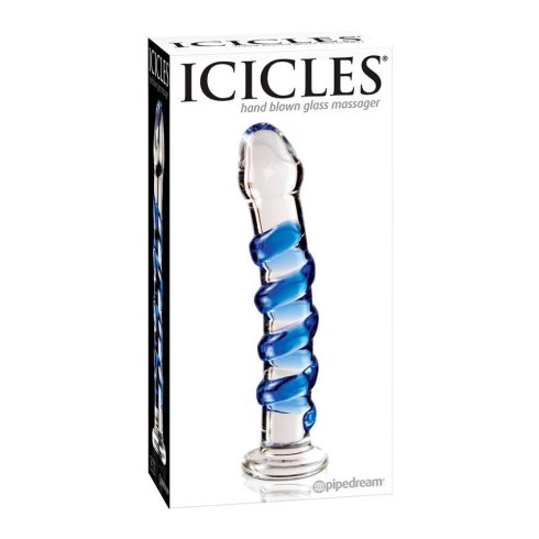 ICICLES NO 5 - HAND BLOWN MASSAGER ~ 30-21065-X-TRANSPA