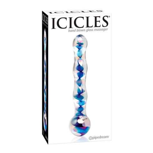 ICICLES NO 8 - HAND BLOWN MASSAGER ~ 30-21068-X-TRANSPA