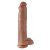 King Cock 15Inch With Balls ~ 30-21392-X-CARAMEL