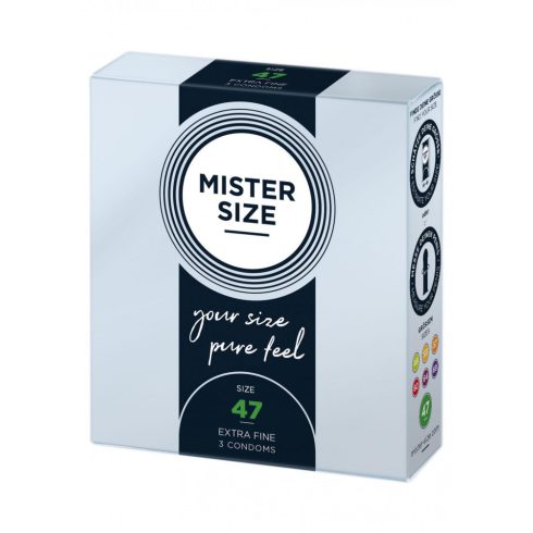 MISTER SIZE 47mm condoms 3pcs ~ 30-97110-X-509