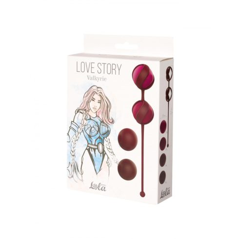 Vaginal Balls Set for Easy and Medium Level Love Story Valkyrie Wine Red 3013-02lola