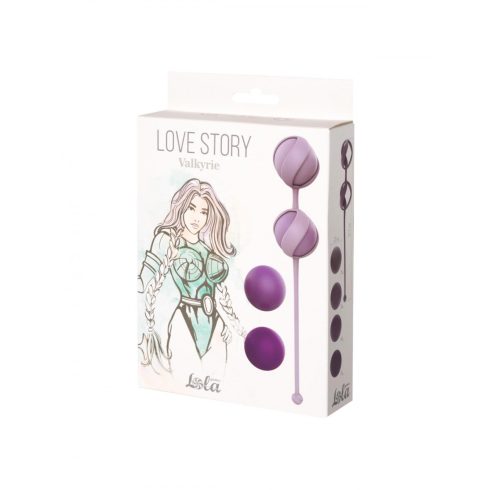Vaginal Balls Set for Easy and Medium Level Love Story Valkyrie Purple 3013-03lola