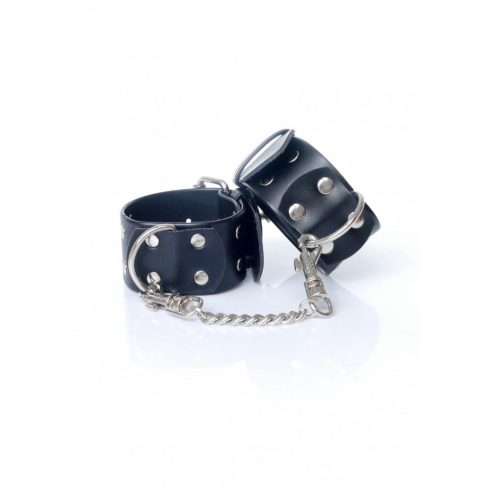 Handcuffs Black with studs 4cm 33-00092