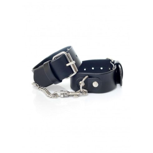 Handcuffs Black with studs 3cm 33-00093