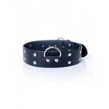 Fetish Collar leather with studs 4 cm 33-00098