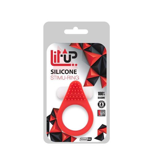 LIT-UP SILICONE STIMU RING 1 RED 35-21155
