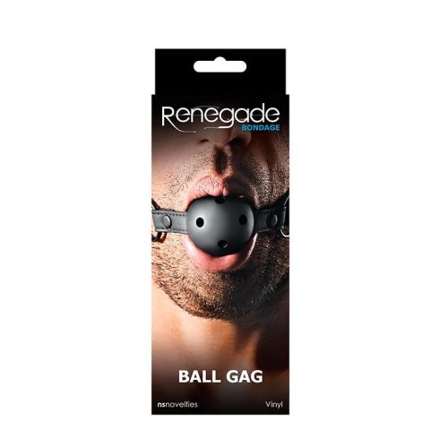 Knebel-RENEGADE BONDAGE BALL GAG BLACK ~ 35-280377