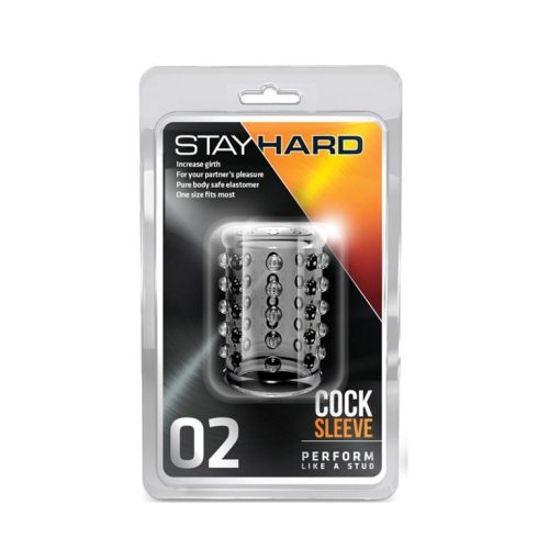 STAY HARD COCK SLEEVE 02 CLEAR 35-330218