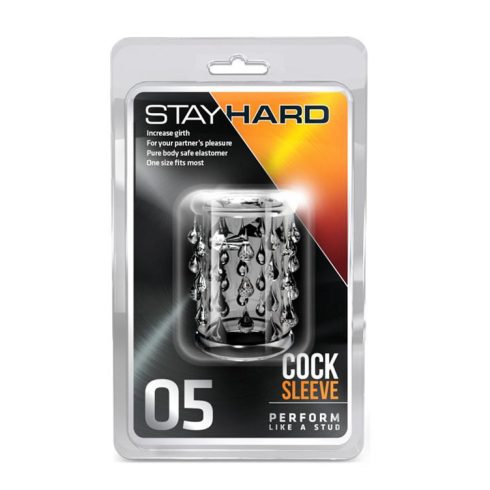STAY HARD COCK SLEEVE 05 CLEAR ~ 35-330221