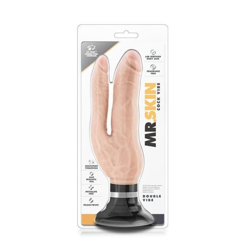 MR. SKIN COCK VIBES DOUBLE VIBE BEIGE ~ 35-330480