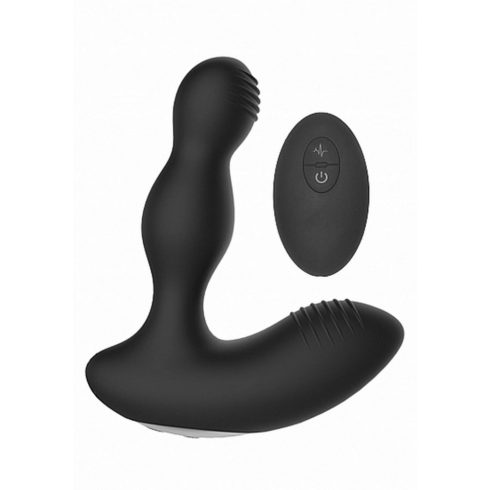 Remote Controlled E-Stim & Vibrating Prostate Massager - Black ~ 36-ELC019BLK