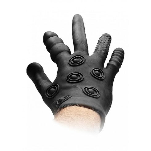 Silicone Stimulation Glove - Black ~ 36-FST011BLK