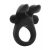 Bunny Cockring with Stimulating Ears- Black ~ 36-MJU009BLK