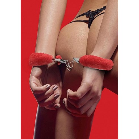 Beginner"s Handcuffs Furry - Red ~ 36-OU002RED