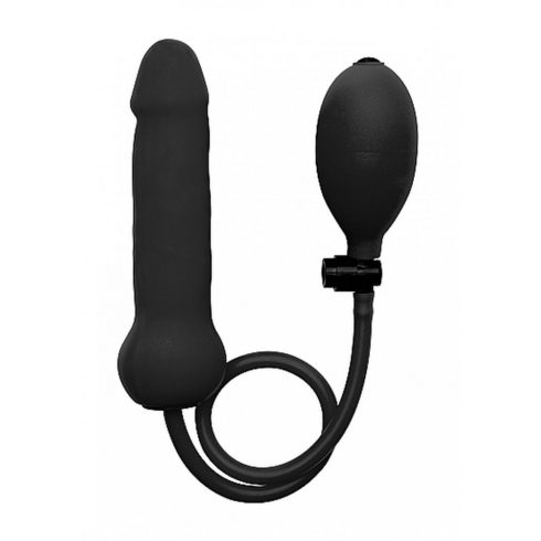 Inflatable Silicone Dong - Black ~ 36-OU089BLK