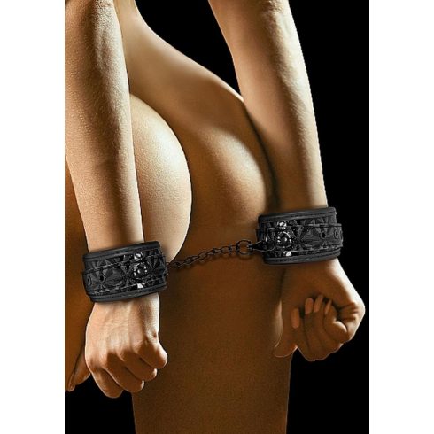 Luxury Hand Cuffs - Black ~ 36-OU341BLK