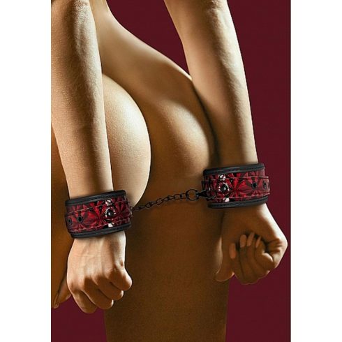 Luxury Hand Cuffs - Burgundy ~ 36-OU341BUR